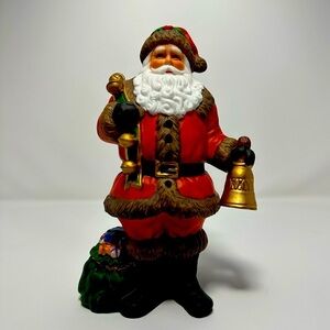 NWT Traditions Santa figurine holding Bell​​​